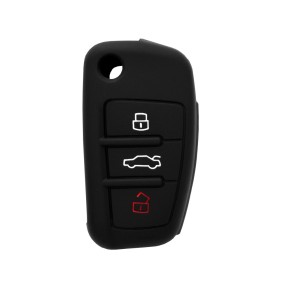 Husa pentru cheie Audi A1, A2, A3, A4, A5, A6, A8 - Techsuit Car Key Case (1009.01) - Black