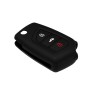 Husa pentru cheie Toyota Auris, Avensis, Corolla, Yaris - Techsuit Car Key Case (1015.01) - Black