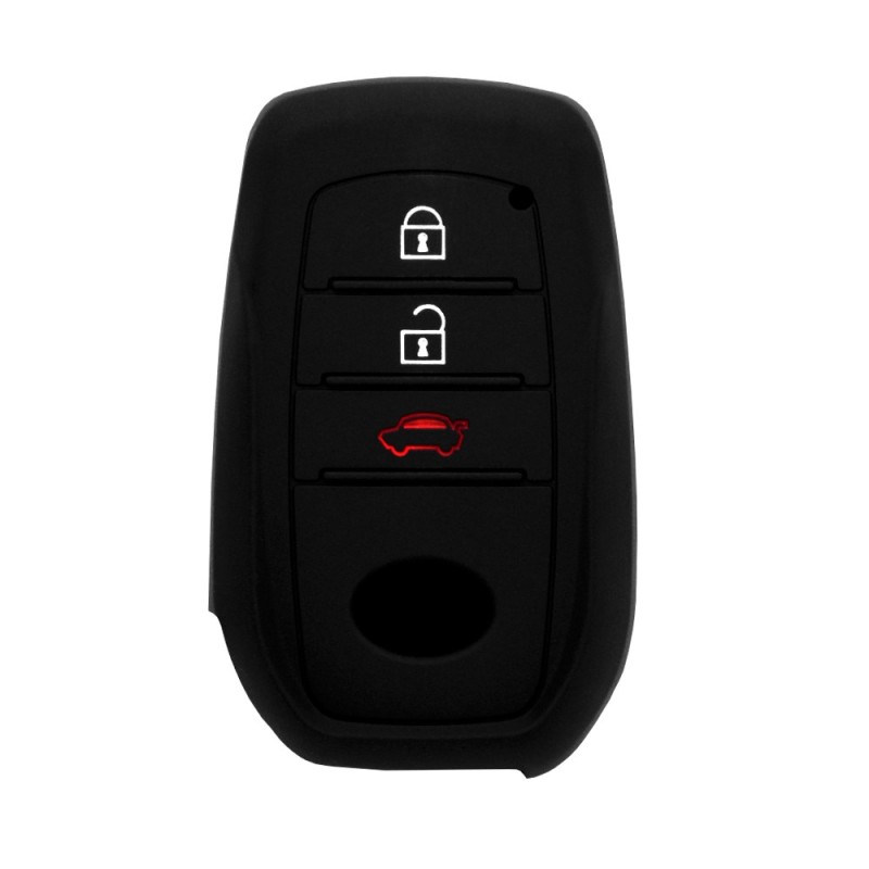 Husa pentru cheie Toyota Fortuner, Hilux - Techsuit Car Key Case (1015.06) - Black