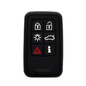 Husa pentru cheie Volvo S60, V60, S80, V70 - Techsuit Car Key Case (1028.02) - Black