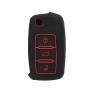 Husa pentru cheie VW Caddy, Bora/Skoda Fabia/Seat - Techsuit Car Key Case (2001.05) - Red