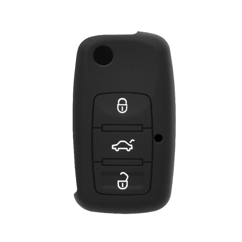 Husa pentru cheie VW Eos, Beetle - Techsuit Car Key Case (3001.01) - Black