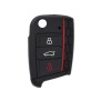 Husa pentru cheie VW Golf T-Roc/Skoda Karoq/Seat Arona - Techsuit Car Key Case (1001.06) - Red