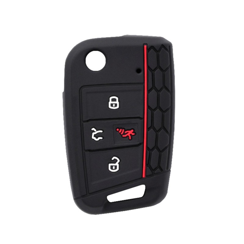 Husa pentru cheie VW Golf, Polo - Techsuit Car Key Case (2001.16) - Red