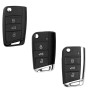 Husa pentru cheie VW Polo, Jetta 4, T-Roc/Skoda/Seat - Techsuit Car Key Case (2001.01) - Red