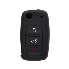 Husa pentru cheie VW Passat, Golf/Skoda Octavia/Seat Altea - Techsuit Car Key Case (1001.01) - Black