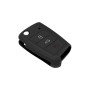 Husa pentru cheie VW Polo, Jetta/Skoda Rapid/Seat Toledo - Techsuit Car Key Case (1001.03) - Black