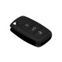 Husa pentru cheie VW Polo, Passat/Skoda Roomster/Seat Mii - Techsuit Car Key Case (3001.02) - Black