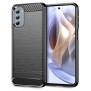 Husa pentru Motorola Moto G31 4G / Moto G41 4G - Techsuit Carbon Silicone - Black