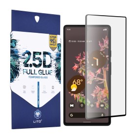Folie pentru Google Pixel 6 - Lito 2.5D FullGlue Glass - Black