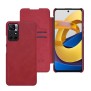 Husa pentru Xiaomi Poco M4 Pro 5G - Nillkin QIN Leather Case - Red