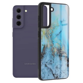 Husa pentru Samsung Galaxy S21 FE 5G - Techsuit Glaze Series - Blue Ocean