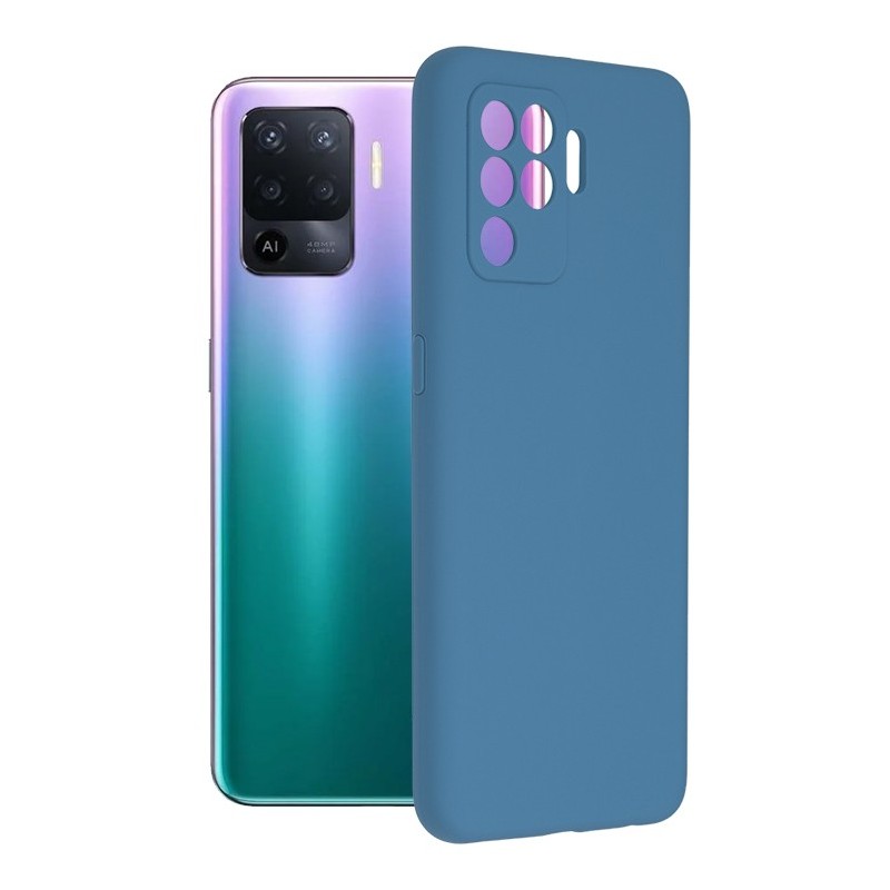 Husa pentru Oppo A94 4G / Reno5 Lite 4G - Techsuit Soft Edge Silicone - Denim Blue