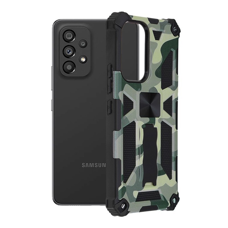 Husa pentru Samsung Galaxy A53 5G - Techsuit Blazor Series - Camo Lime