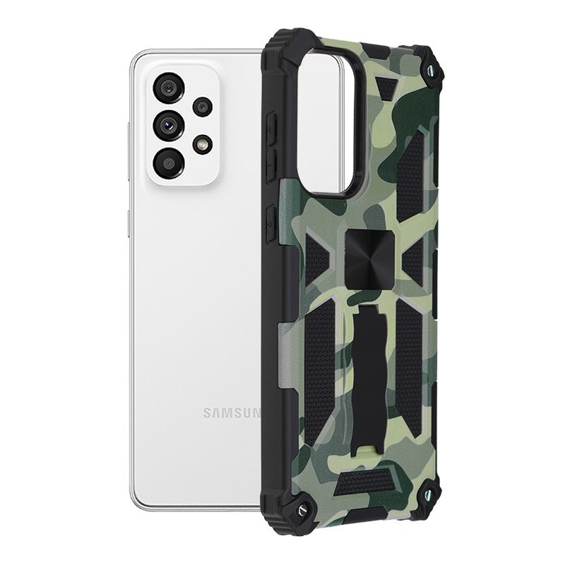 Husa pentru Samsung Galaxy A73 5G - Techsuit Blazor Series - Camo Lime