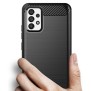 Husa pentru Samsung Galaxy A73 5G - Techsuit Carbon Silicone - Black