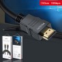 Cablu Video HDMI la HDMI 4K@30Hz, 1.5m - Yesido (HM09) - Black