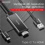 Cablu Video Type-C la HDMI, USB 4K@30Hz 1.8m - Yesido (HM03) - Black