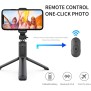 Selfie Stick Stabil Bluetooth, 101cm - Techsuit Remote and Tripod Mount (Q01) - Black