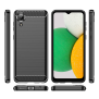 Husa pentru Samsung Galaxy A03 Core - Techsuit Carbon Silicone - Black