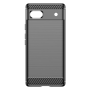 Husa pentru Google Pixel 6a - Techsuit Carbon Silicone - Black