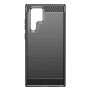 Husa pentru Samsung Galaxy S22 Ultra 5G - Techsuit Carbon Silicone - Black