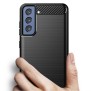Husa pentru Samsung Galaxy S22 Plus 5G - Techsuit Carbon Silicone - Black