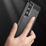 Husa pentru Samsung Galaxy S22 5G - Techsuit Carbon Silicone - Black