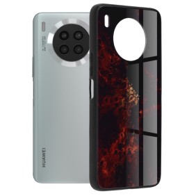 Husa pentru Huawei nova 8i - Techsuit Glaze Series - Red Nebula