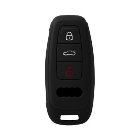 Husa pentru cheie Audi A3, A4, A5, A7, A8 - Techsuit Car Key Case (1009.06) - Black/White