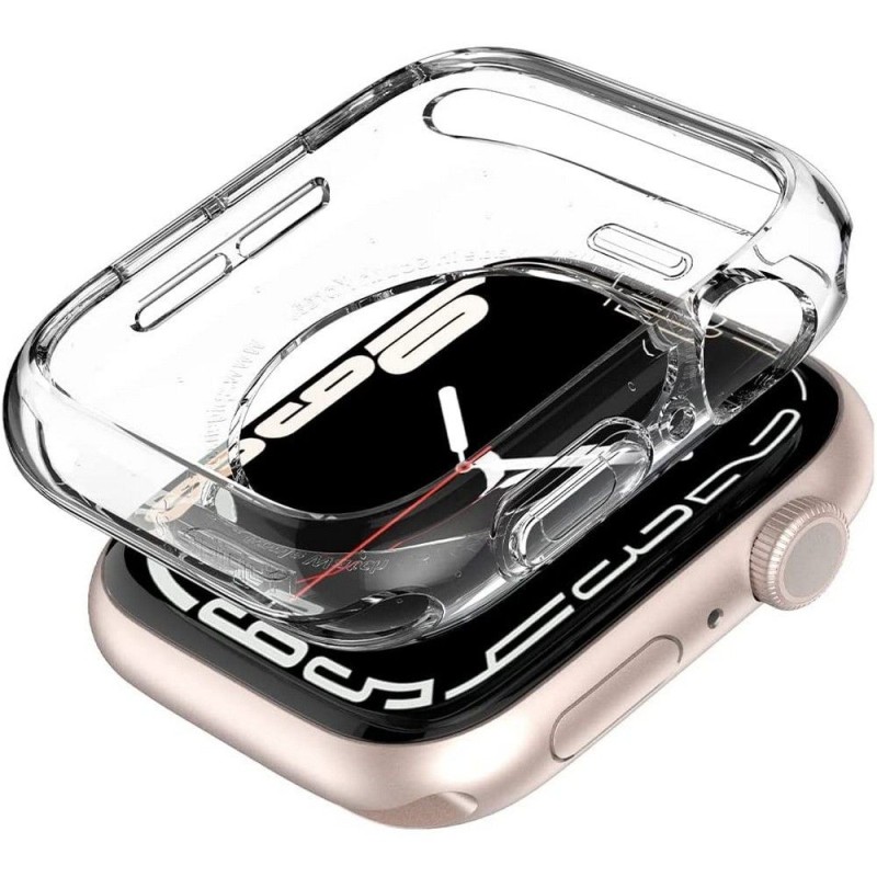 Husa pentru Apple Watch 4 / 5 / 6 / SE / SE 2 / 7 / 8 / 9 (44mm / 45mm) - Spigen Liquid Crystal (ACS04196) - Crystal Clear