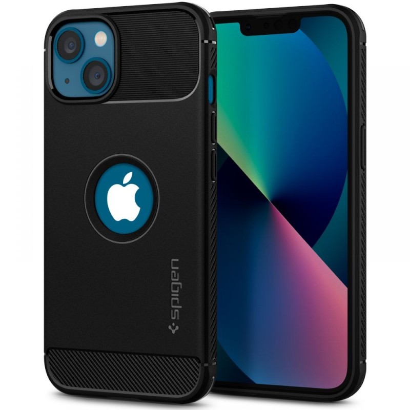 Husa pentru iPhone 13 mini - Spigen Rugged Armor - Black