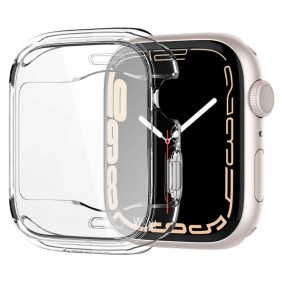 Husa pentru Apple Watch 7 / 8 / 9 (45mm) - Spigen Ultra Hybrid - Clear
