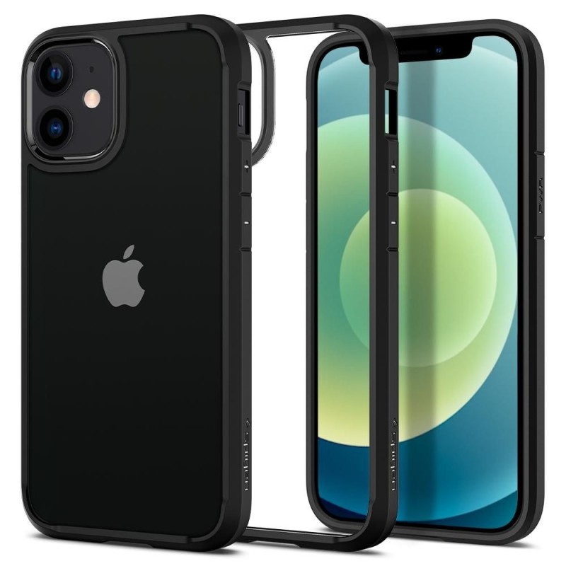 Husa pentru iPhone 12 mini - Spigen Ultra Hybrid - Matte Black