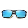 Ochelari de Soare - Techsuit Polarised TR90 (MM101) - Matte Black / Ice Blue