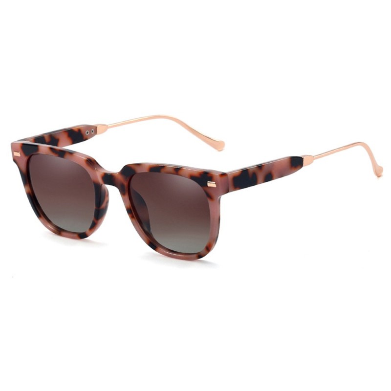 Ochelari de Soare - Techsuit Polarised PC (MM95837) - Pink Leopard / Brown