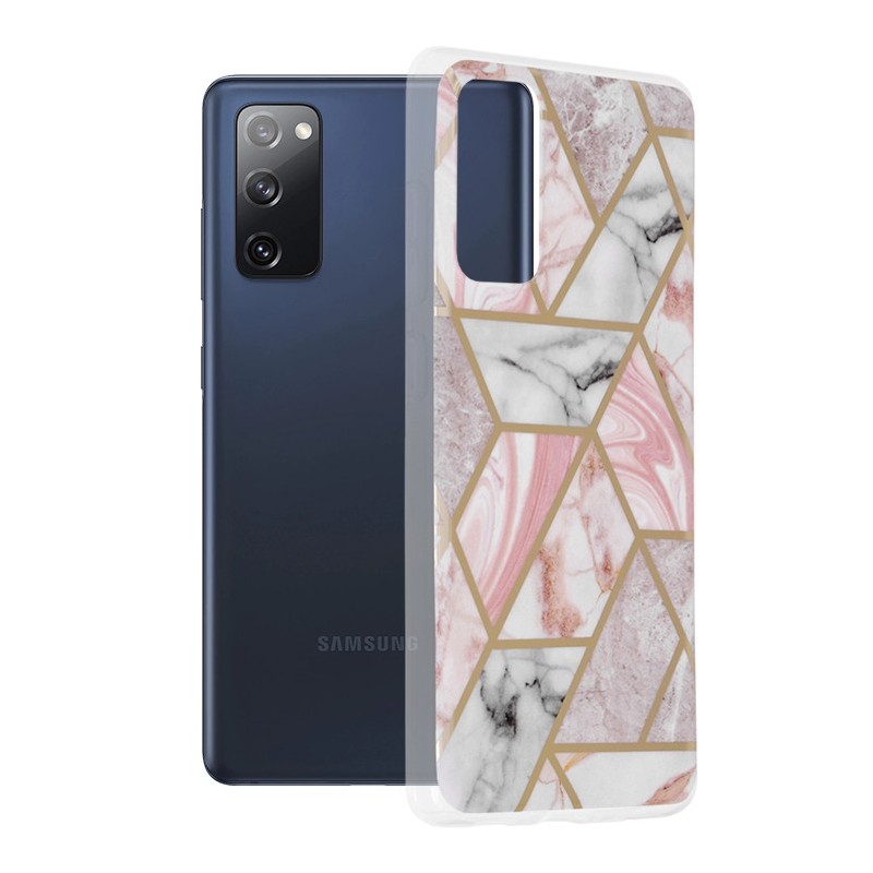 Husa pentru Samsung Galaxy S20 FE / S20 FE 5G - Techsuit Marble Series - Pink Hex