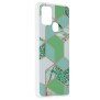 Husa pentru Samsung Galaxy A21s - Techsuit Marble Series - Green Hex