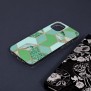 Husa pentru iPhone 13 - Techsuit Marble Series - Green Hex