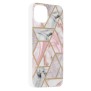 Husa pentru iPhone 13 - Techsuit Marble Series - Pink Hex