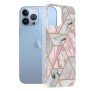 Husa pentru iPhone 13 Pro Max - Techsuit Marble Series - Pink Hex