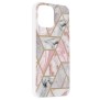 Husa pentru iPhone 13 Pro Max - Techsuit Marble Series - Pink Hex