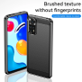 Husa pentru Xiaomi Redmi Note 11 / Note 11S - Techsuit Carbon Silicone - Black