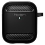 Husa pentru Apple AirPods - Spigen Rugged Armor - Black