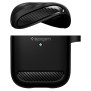 Husa pentru Apple AirPods - Spigen Rugged Armor - Black