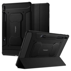 Husa pentru Samsung Galaxy Tab S7 / S8 11.0 inch - Spigen Rugged Armor Pro - Black