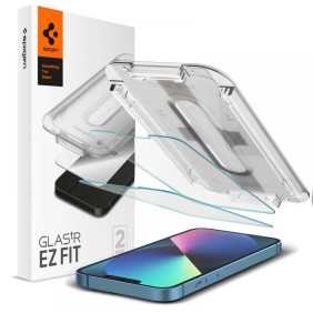Folie pentru iPhone 13 Pro Max (set 2) - Spigen Glas.tR EZ FIT - Clear