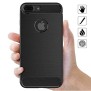 Husa pentru iPhone 7 Plus - Techsuit Carbon Silicone - Black