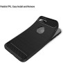 Husa pentru iPhone 7 Plus - Techsuit Carbon Silicone - Black