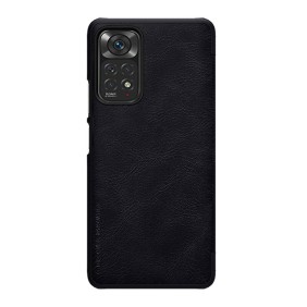 Husa pentru Xiaomi Redmi Note 11 / Note 11S - Nillkin QIN Leather Case - Black